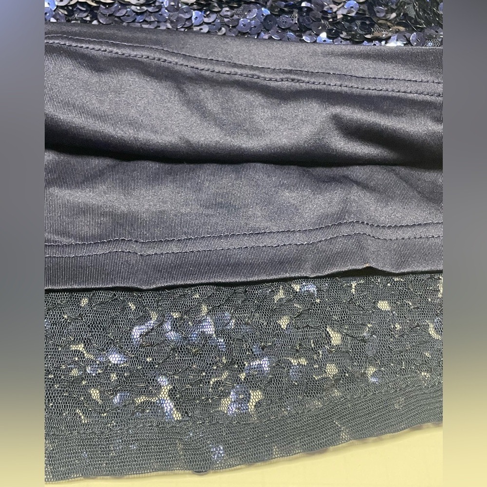 Maner Elegant Navy‎ Sequin Dress Women's Medium - Picture 8 of 12